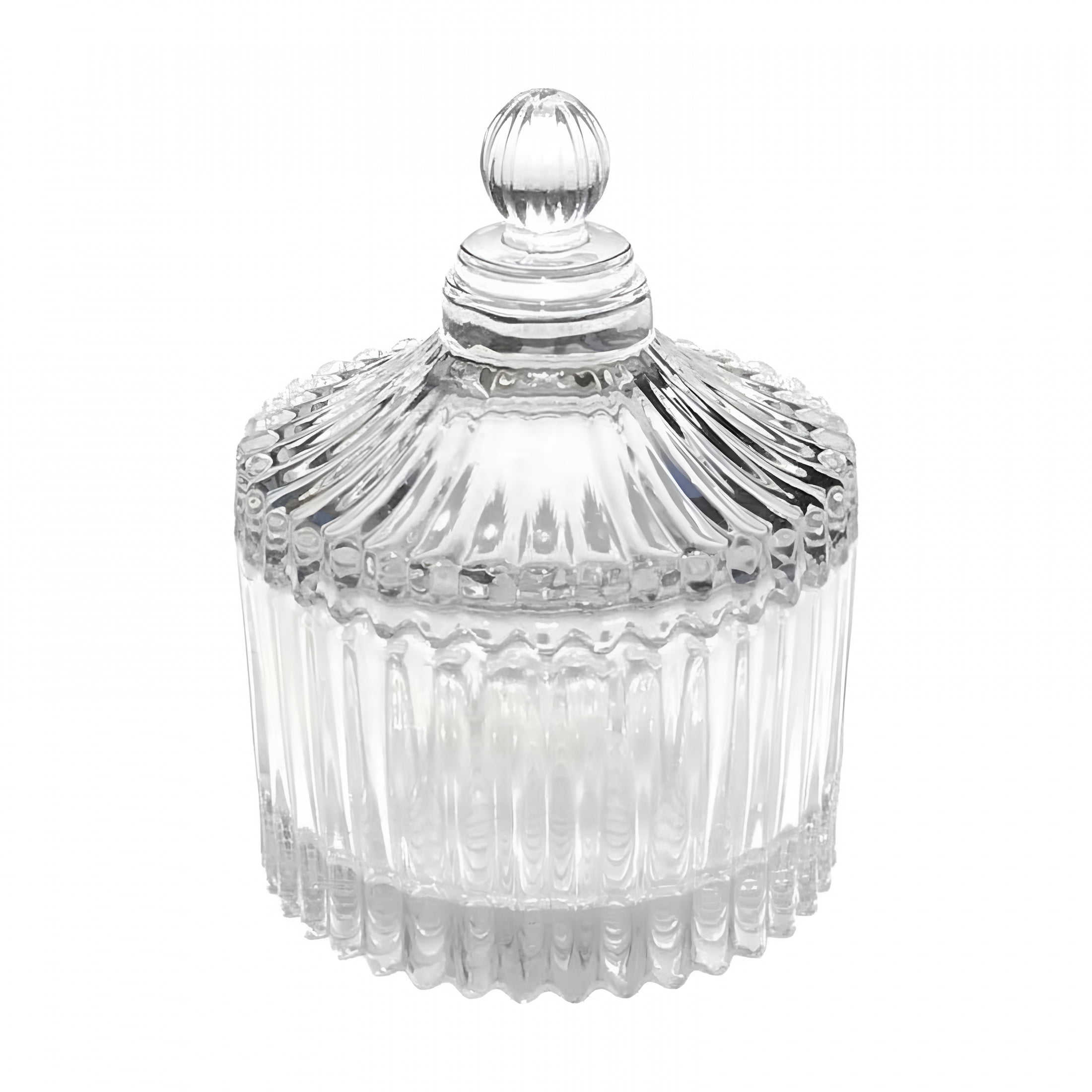 Glass Candy Dish With Lidnull