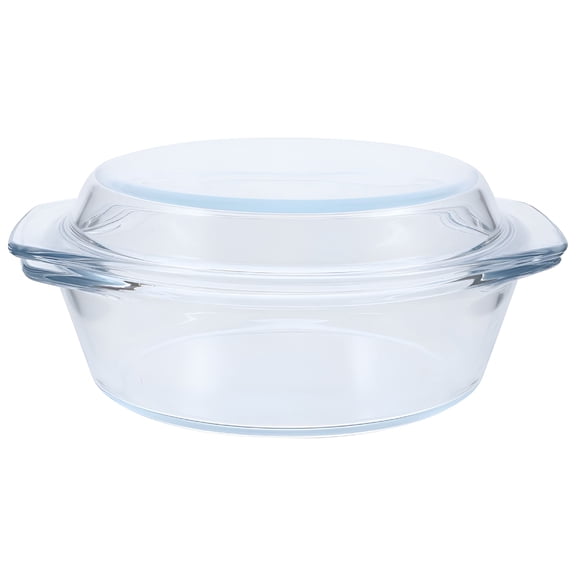 ACDANC Glass Cookware with Lid,Transparent,Heat-Resistant,Ideal for Home Cooking and Storage