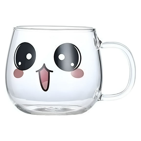ACDANC Glass Cups Coffee Mugs With Handles For Latte Mocha Cappuccino Tea and Juice Transparent Coffee Cup