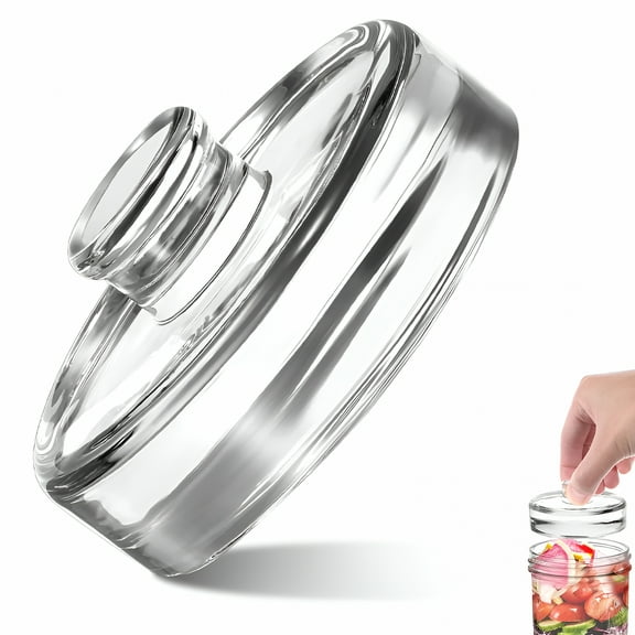 ACDANC Glass Heavy Stone Fermentation Weights for Mason Jars Fermenting Lids Wide Mouth Fermenting Weights