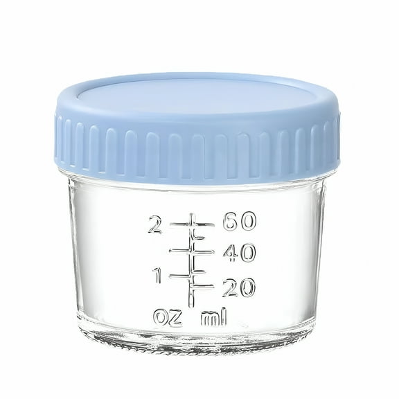 ACDANC Glass Salad Dressing Container Leakproof 2 Oz Small Condiment Cups for Lunch Box Dipping Sauce with Lids Reusable Jam Bottle Housewarming Gifts