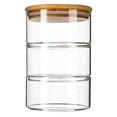 thumbnail image 1 of ACDANC Glass Storage Jars with Lid,3-Tier Stackable Containers Round Glass Storage Canisters Glass Food Storage Jars for Serving Tea,Dessert,Candy,Nuts,Snacks,Salad, 1 of 7