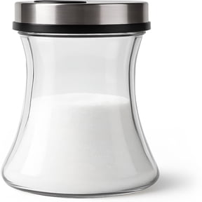 ACDANC Glass Sugar Dispenser with Adjustable 3-Hole Lid7 oz Sugar Shaker Jar for Coffee Bar,Tea&BakingAirtight Glass Container with Smooth One-Handed PourKitchen Countertop Accessory