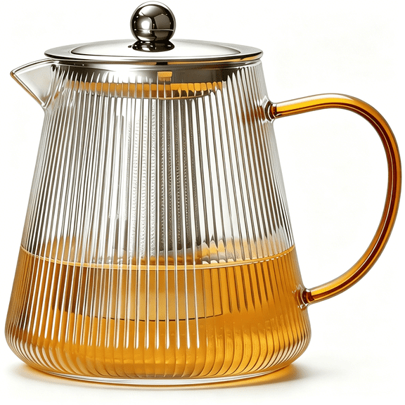 ACDANC Glass Teapot with Removable Infuser, 32 oz (950 ml) | Borosilicate Glass Tea Pot for Loose Leaf Tea Steeper, Blooming Tea Maker and Brewer, Ideal Gift for Tea Lovers