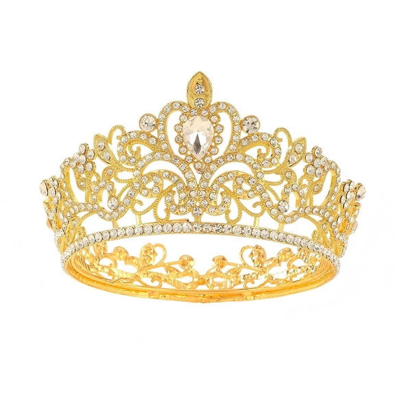 ACDANC Gold Mini Crown Princess Tiara Birthday Wedding Cake Decoration Gold Crown Cake Topper Crown Cake Topper Mini Crown