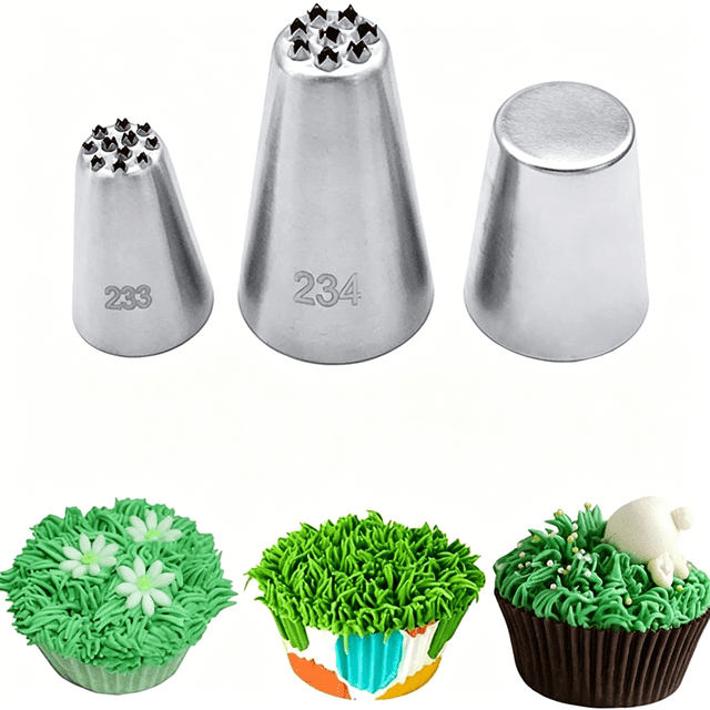 Protector 2073 ACDANC Grass Piping Tip for Cake Decorating,Cake Icing Tips for ...