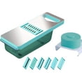 thumbnail image 1 of ACDANC Grater,Compact When Stored Graters for Kitchen,Level Cuts Cheese Grater,Green4, 1 of 3