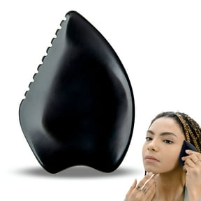 ACDANC Gua Sha Facial Tools,Unique 4-Edge Guasha Tool For Face,Bian Stone Traditional Massage Tool,Lymphatic Drainage Face Tool