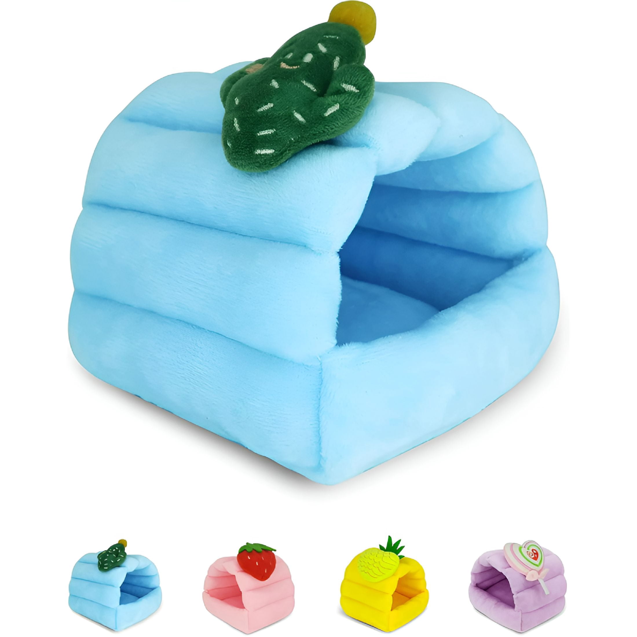 Acdanc Rabbit ACDANC Guinea Pig Bed Warm Fleece Guinea Pig Hideout Cozy Small Animal ...