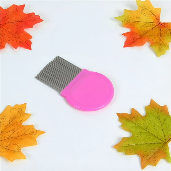 ACDANC Hair Care Terminator Lice Comb Hair Rid Headlice Stainless Metal Teeth,Stainless Steel Flea Comb Hair Comb,1Pc Comb