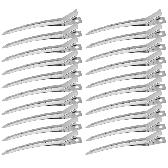 ACDANC Hair Clips for Styling Sectioning 24Pack, Metal Duck Bill Clips for Women, Alligator Hair Clip for Long Curl Thick Hair, Roller Clips, Pin Curl Clips, Salon Clips