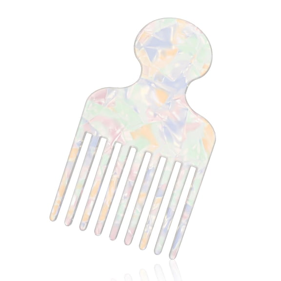 ACDANC Hair Picks for Women 4.8 Inches Wide Tooth Curly Hair Pick Comb Long Afro Smooth Sturdy Detangling Lift Combs Lifting Styling Tools Thick Hairs Volumizing Tool for Men Women Barber Supplies