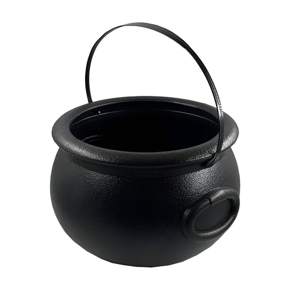 ACDANC Halloween Kitchen Decor Halloween Room Decor Halloween Witch Pot Plastic Flame Bucket Black Cauldron Halloween Candy Bucket Candy Rack Jar Bucket Decorations