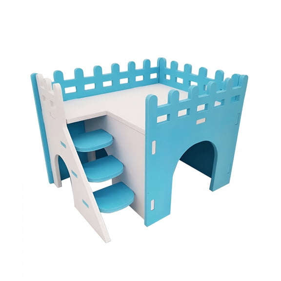 ACDANC Hamster Hideout House Wooden Living Hut Exercise Funny Nest Toy for Mouse, Chinchilla, Rat, Gerbil and Dwarf Hamster