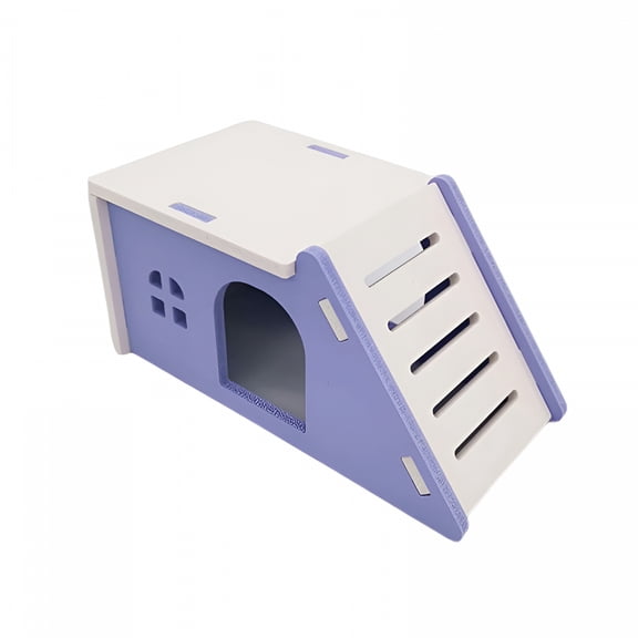 ACDANC Hamster Hideout House Wooden Living Hut Exercise Nest Toy for Mouse, Chinchilla, Rat, Gerbil and Dwarf Hamster