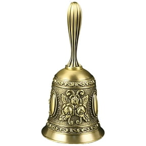 SEPTRIO Super Loud Solid Brass Hand Service Bell for Seniors Bedside Wedding