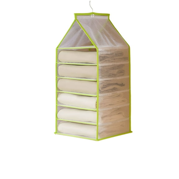 ACDANC Hanging Storage Rack Multilayer Large Capacity Keep Neat Foldable 6/9/12 Grid Closet Clothes Underwear Organizer for Home