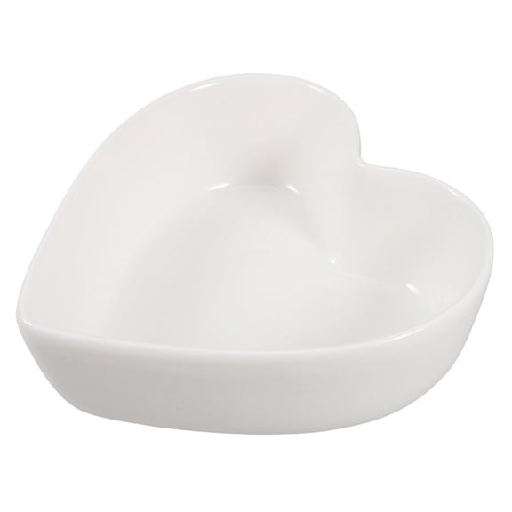ACDANC Heart Shaped Sauce Dish Side Dish Porcelain Sushi Dish Ceramic Condiment Bowl Ceramic Dipping Sauce Bowl Sauce Cup Small Bowls for Dips