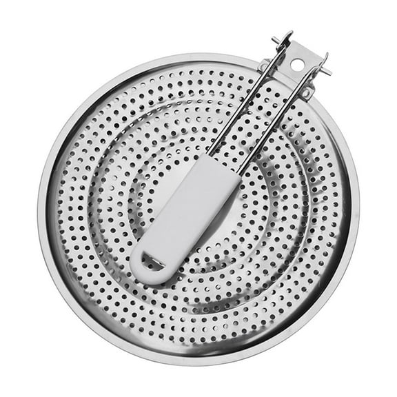 ACDANC Heat Diffuser,Stainless Steel Durable Cookware Trivet with Large Hole Design, Anti-Slip Handle,Kitchen Pan Holder for Stove Tops