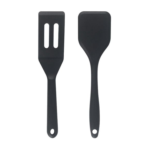 ACDANC Heat-Resistant Silicone Spatulas,Set of 2 in 8.1&8.3 In,Food-Grade Safe for High-Temp Cooking,Saves Kitchen Space,Great for Family Kitchens and Outdoor Trips