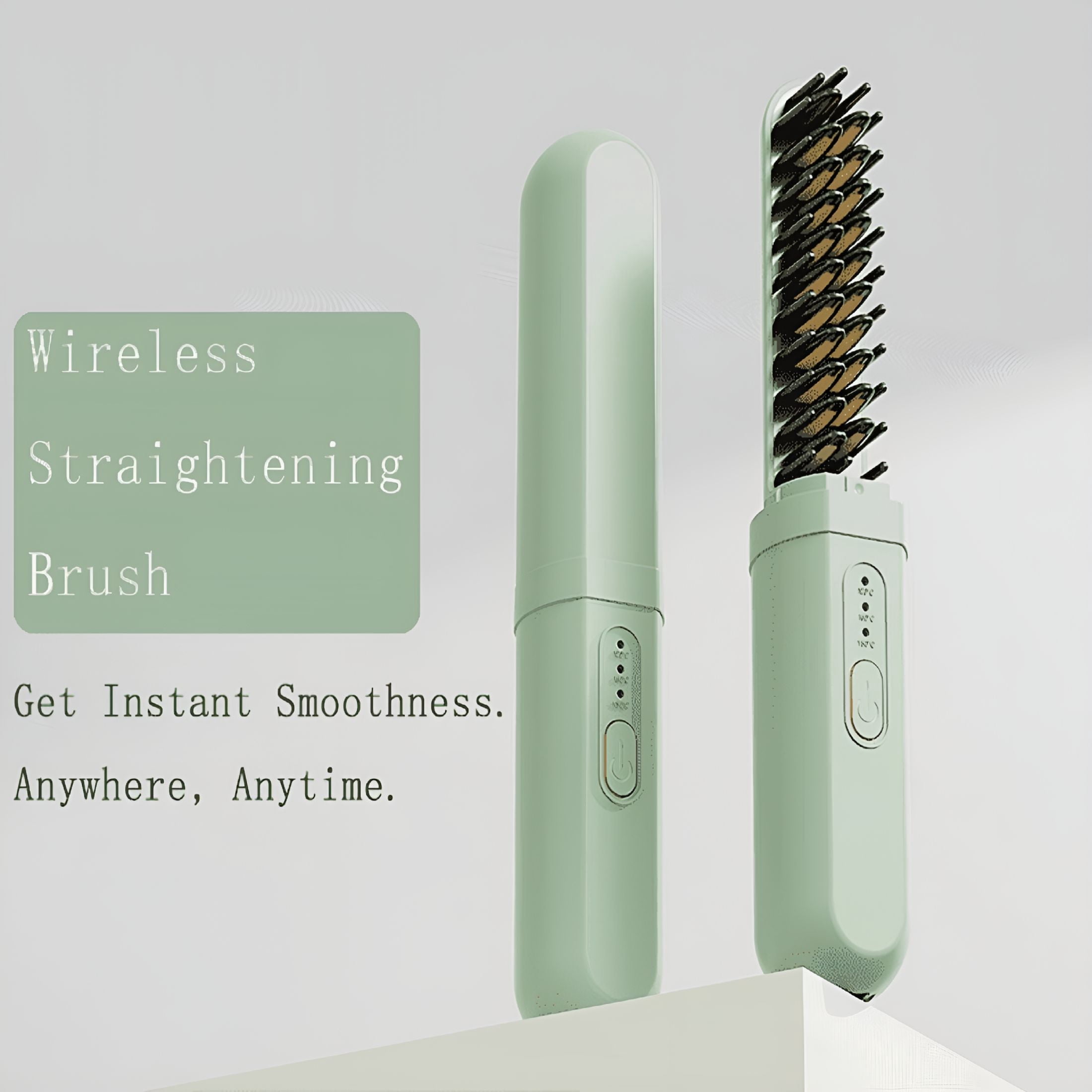 Hair Straightening Brushes | Green - Walmart.com display picture 2