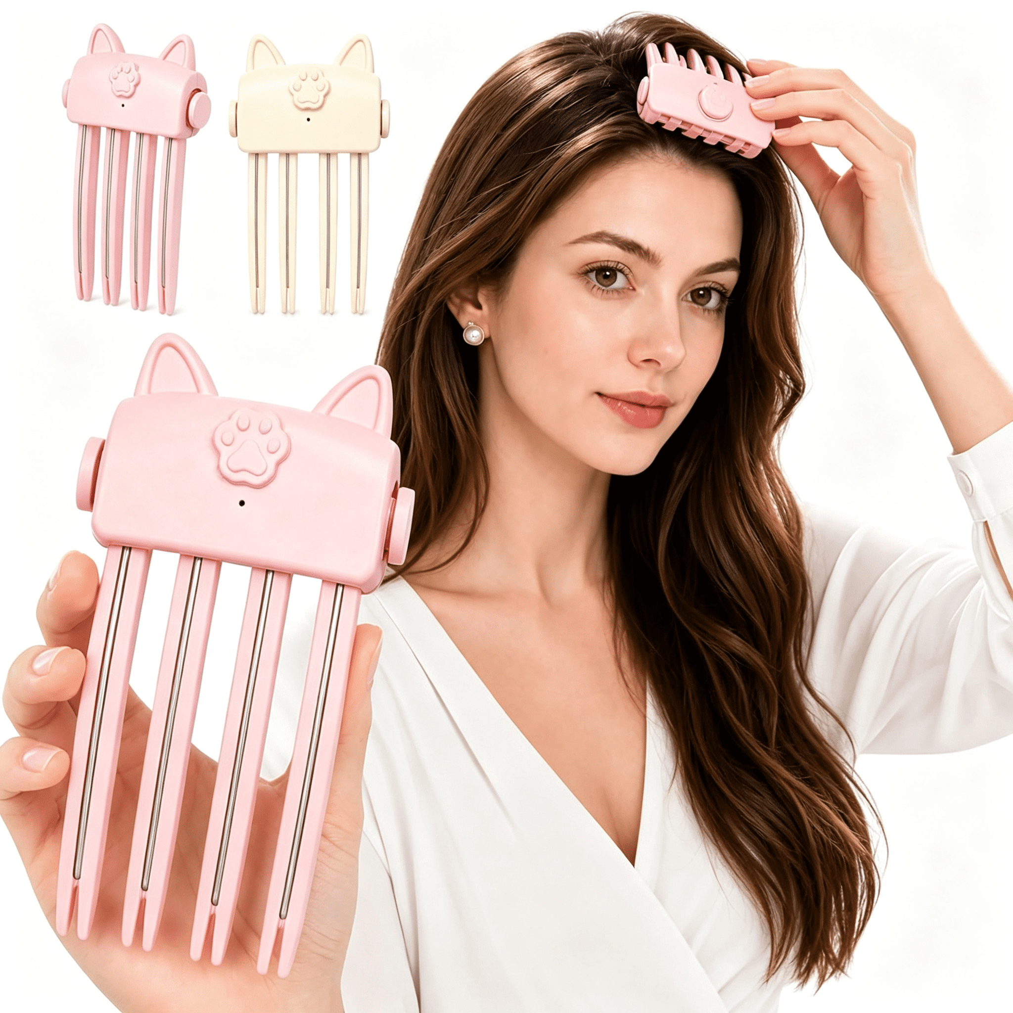 ACDANC Heated Hair Volume Clip,Electric Volumizing Hair Clips for Bangs ...