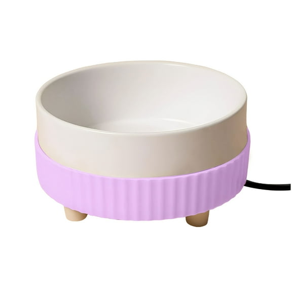 ACDANC Heated Water Bowl for Outdoor Cats & Dog,Usb Heated Pet Bowls for Outside,Cat Water Bowl Heated Water Dish Waterproof - Resistant Cord,Smart Water Thermal-Bowl for Pets