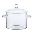 thumbnail image 1 of ACDANC High Borosilicate Glass Simmer Pot Dust-proof Ergonomic with Handle design for Cooking Ramen Oatmeal and Other Dishes 1350ml, 1 of 4
