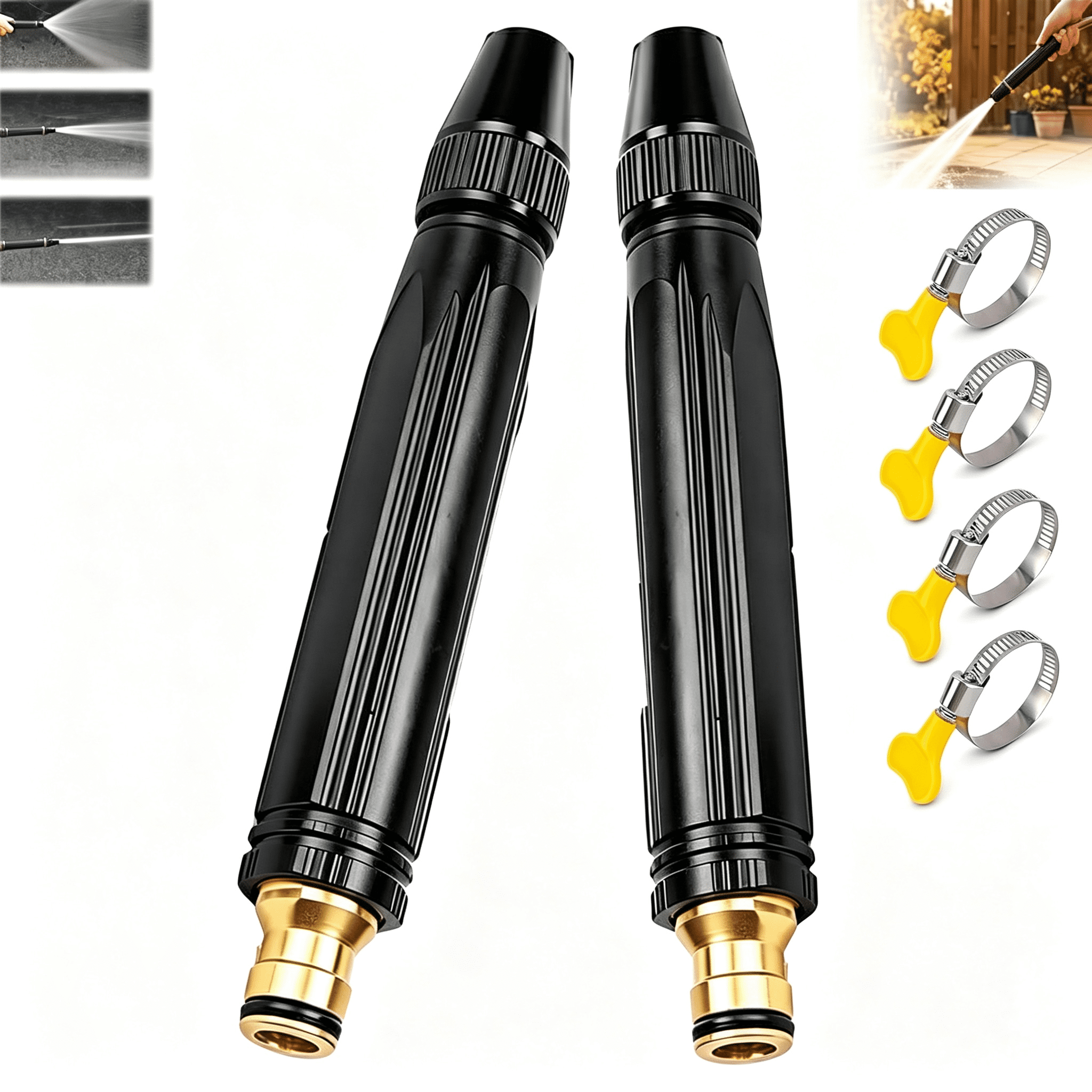 ACDANC High Pressure Hose Nozzle with Adjustable Spray Pattern,Garden ...