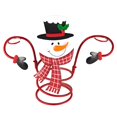 thumbnail image 1 of ACDANC Holiday Wine Bottle & Glass Holders,Snowman Wine Rack Bottle,Hold 1 Wine Bottle & 2 Glasses for Home Decor & Kitchen Storage Rack,Bar,Vacations, 1 of 7