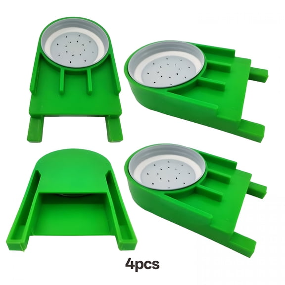 ACDANC Honey Bee Feeder for Beekeeping with Plastic Entrance Feeder and Extra Large Half Gallon Bottle for Feeding Sugar Syrup Or Water to Bee Hives-2 Pack
