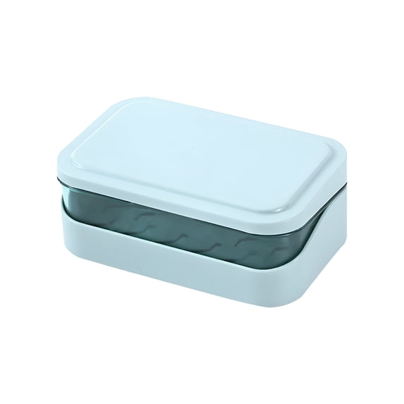 ACDANC Household Essentials Soap Bar Container Holder Case Travel Dish Storage Drainers Box Cover Dishes Plastic Soap Holder B