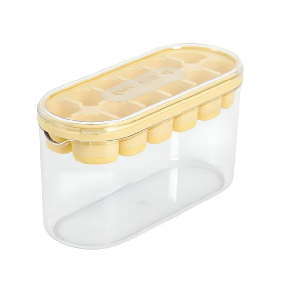 ACDANC Ice Trays For Freezer With Lid - Small Trays Circle Tray Ice Bin For Freezer With Lid Bin For Freezer Mini Fridge Accessories Ice Holder For Freezer