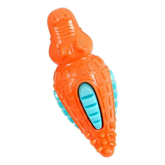 BESTSKY Indestructible Dog Toy,Bite Resistant Dog Chew Toys,Long-Lasting Chewing Fun Dog Toys for Aggressive Chewers,Orange