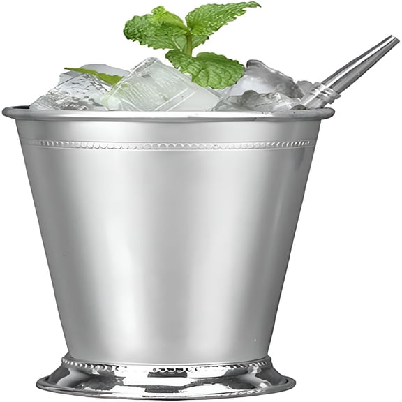 ACDANC Julep Cup,Stainless Steel Cup Mint Julep Glasses Mint Julep Cups Silver Mojito Cup(Silver)