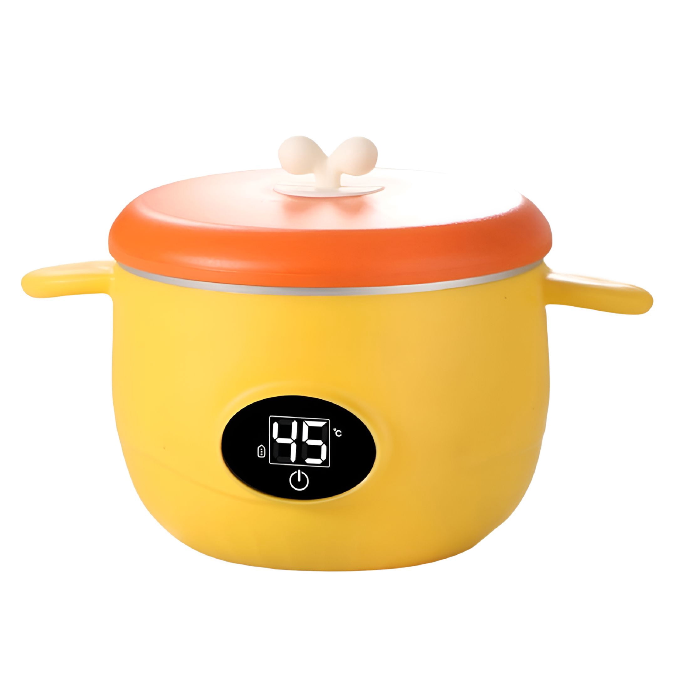 ACDANC Keep Warm Baby Bowls with Lids,Stainless Steel Child Bowl Thermo Bowls for Hot Food Kids,45 ℃/113℉ Constant Temperature,Insulation Bowl Electric Food Warmer Feeding Bowl for Baby Child