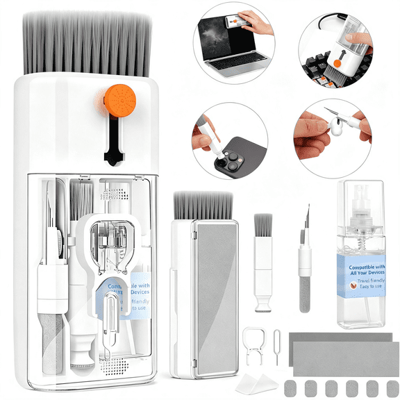 ACDANC Keyboard Cleaner Laptop Cleaning Kit - All in One Computer Tech Cleaning Brush,Multi-Function Pc Accessories with Cleaning Kit,Electronic Laptop Screen Cleaner for Macbook