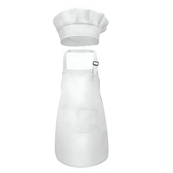 ACDANC Kids Apron Set,Waterproof Cooking Apron for Kids,Practical Apron with Pockets,Fun Chef Kitchen Apron Set with Hat for Creative Activities