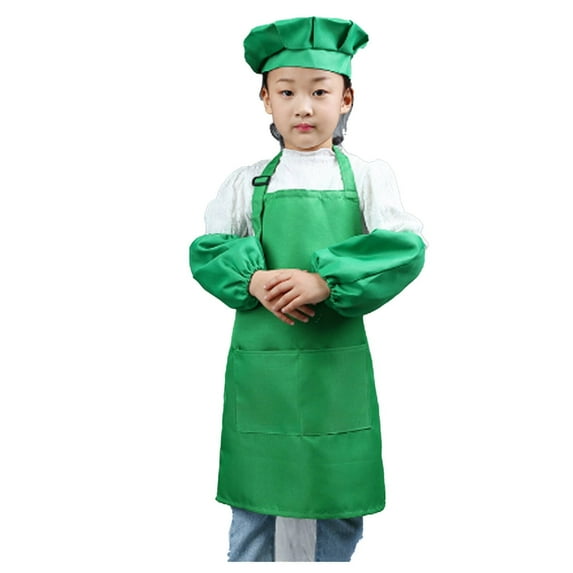 ACDANC Kids Apron,Waterproof Protective Apron for Messy Play,Multi-Purpose Apron with Pockets for Arts & Cooking Fun