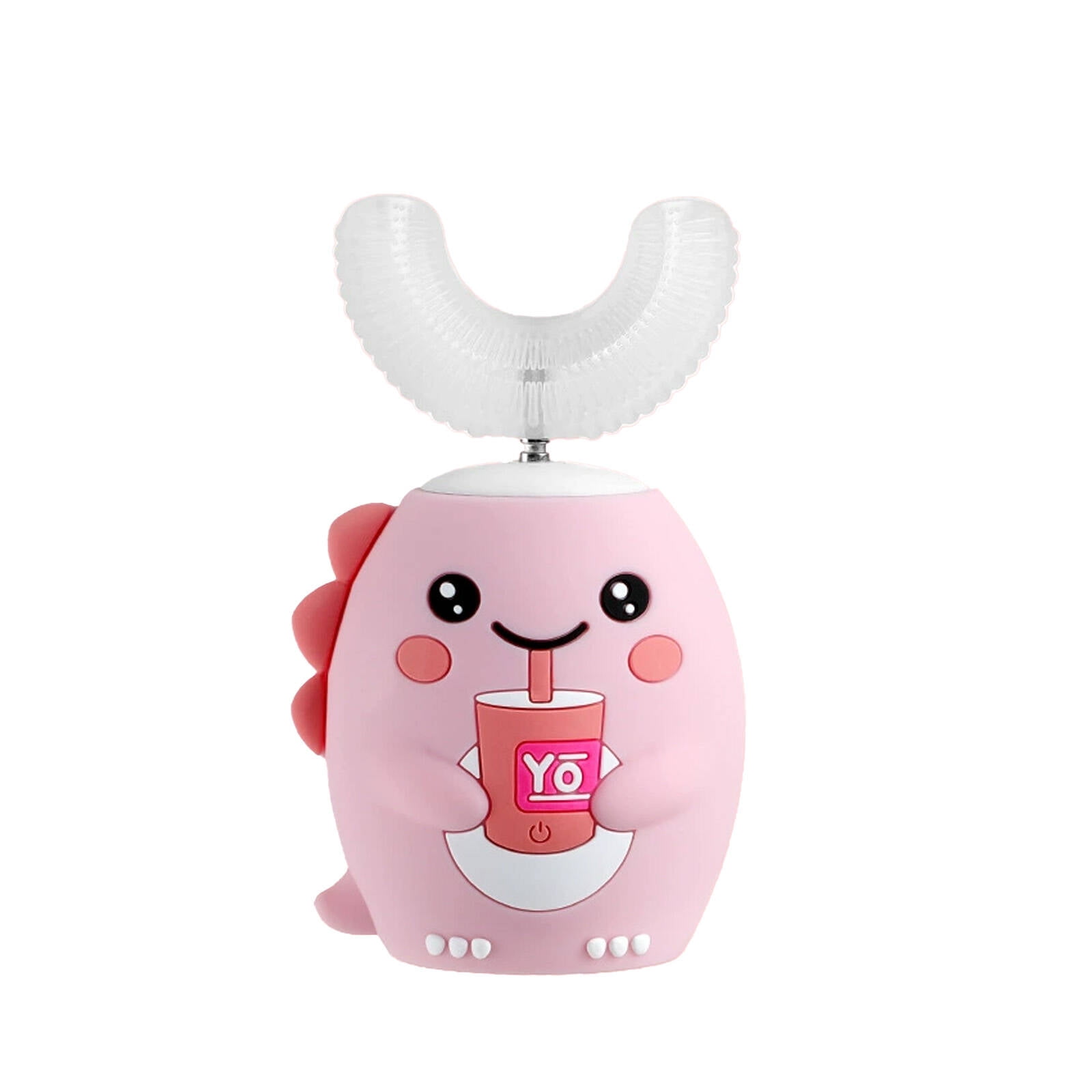 ACDANC Kids Electric Toothbrush,U-Shaped Design U Shaped Toothbrush,Full Coverage Best Electric Toothbrush for Adults,Pink