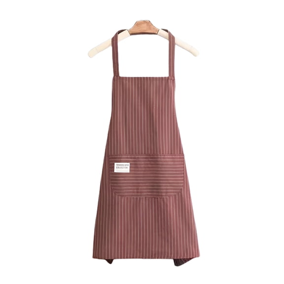 ACDANC Kitchen Cooking Aprons,Adjustable Bib Soft Chef Apron with Pockets for Men Women (Stripes)