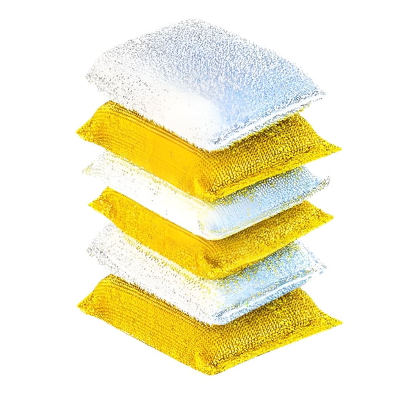 ACDANC Kitchen Scrubbing Sponges - Multi-Surface Non-Metal Dish Scouring Scrubbers - Heavy Duty Non-Scratch Scrubbing Cleaner Sponges for Fast Cleaning