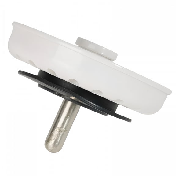 ACDANC Kitchen Sink Basket Strainer Waste Plug,Kitchen Sink Strainer,Sink Strainer Basket,Coloured White Plug Diameter: 74mm