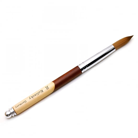 ACDANC Kolinsky Sable Acrylic Nail Brush, Wooden Handle Manicure Tools
