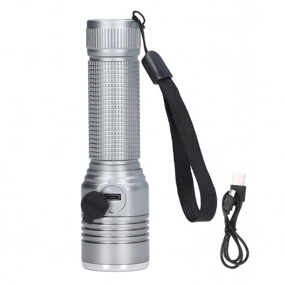 ACDANC LED Flashlight Telescopic Zoom Protective Function Aluminum Alloy Barrel 2000LM Zoom Flashlight