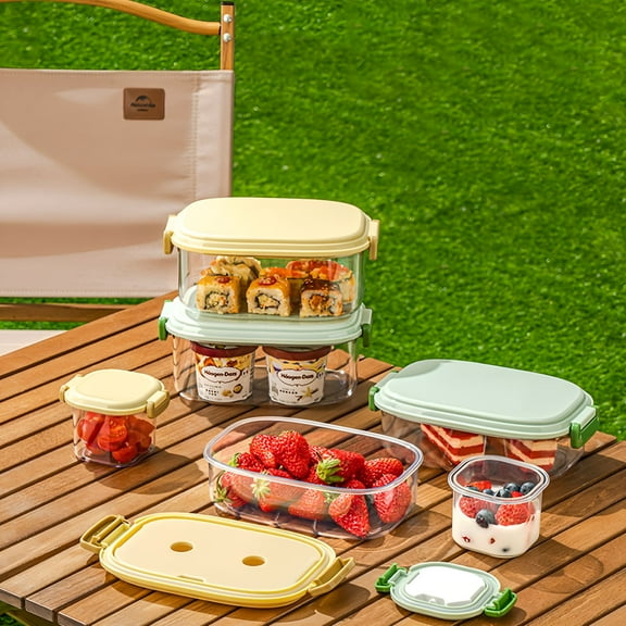 ACDANC 2026 New Large Glass Food Storage Containers with Lids Airtight Set Family Size Extra Large Bakeware Marinating Lock Baking Dish Container for Mealprep,Storage,Baking,Marinating,Lunch,Party
