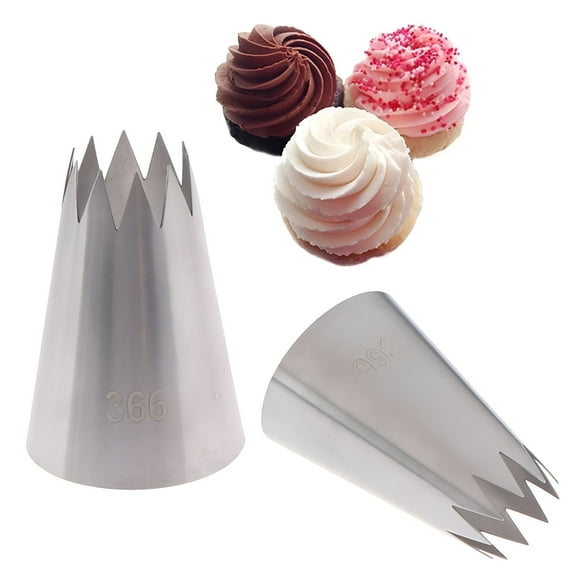 ACDANC Large Open Star Piping Nozzle Icing Cream Nozzles Bakeware Pastry Tips