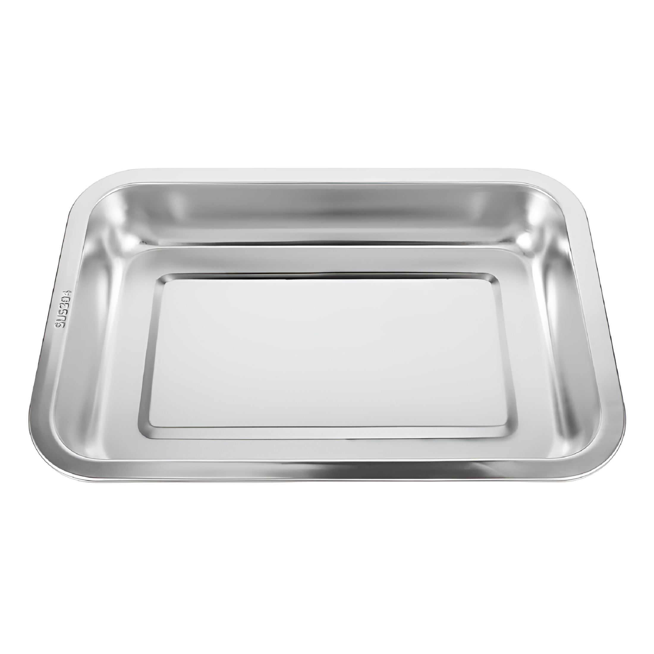 ACDANC 2026 New Large Rectangular Cat Litter Box Stainless Steel Litter Box Low Edge Open Cat Litter Box for Home, Apartment, Office, Kennel, Travel