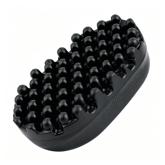 ACDANC Large Size Black Rubber Curling Hair Brush Premium Twist Tool for Afro Curly Coiled 4C Hair Quick Easy Styling Quick Easy Styling Curl Sponge
