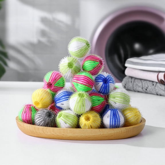 ACDANC Laundry Lint Dryer Balls 6Pcs Pet Hair Remover for Laundry Non Toxic Reusable Washing Machine Dryer Magic Tool
